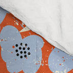 Big flowers in my garden orange - pattern Comforter Gallery Image 4
