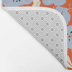 Big flowers in my garden orange - pattern Bath Mat Gallery Image 2