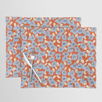 Big flowers in my garden orange - pattern Placemat Gallery Image 1