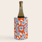 Big flowers in my garden orange - pattern Wine Chiller Gallery Image 1