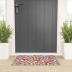 Big flowers in my garden orange - pattern Welcome Mat Gallery Image 3