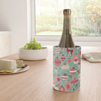 Mid-Century Ornaments in Red and Mint Wine Chiller Gallery Image 4