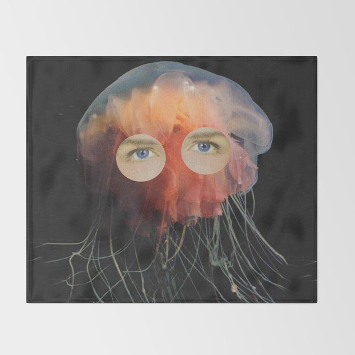 A (very) Jelly Fish Throw Blanket Gallery Image 2