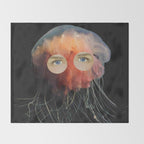 A (very) Jelly Fish Throw Blanket Gallery Image 2
