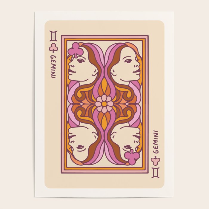 Gemini Playing Card Poster Gallery Image 1