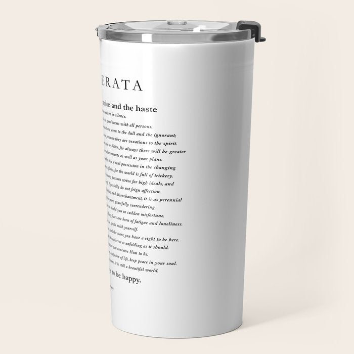 Desiderata by Max Ehrmann Travel Mug Gallery Image 2