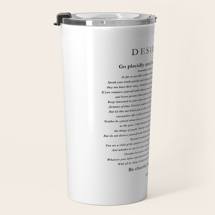 Desiderata by Max Ehrmann Travel Mug Gallery Image 3