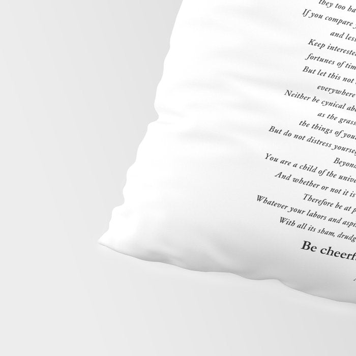 Desiderata by Max Ehrmann Pillow Sham Gallery Image 4