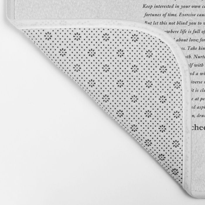 Desiderata by Max Ehrmann Bath Mat Gallery Image 2