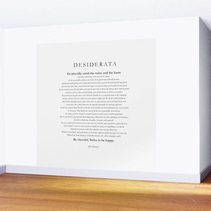 Desiderata by Max Ehrmann Wall Mural Gallery Image 2