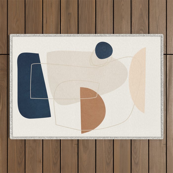 Spiraling Geometry 4 Outdoor Rug Gallery Image 1