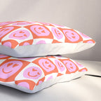 Romantic love heart eye face pattern Pillow Sham Gallery Image 3