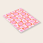 Romantic love heart eye face pattern Notebook Gallery Image 3