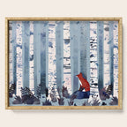 The Birches (in Blue) Serving Tray Gallery Image 1