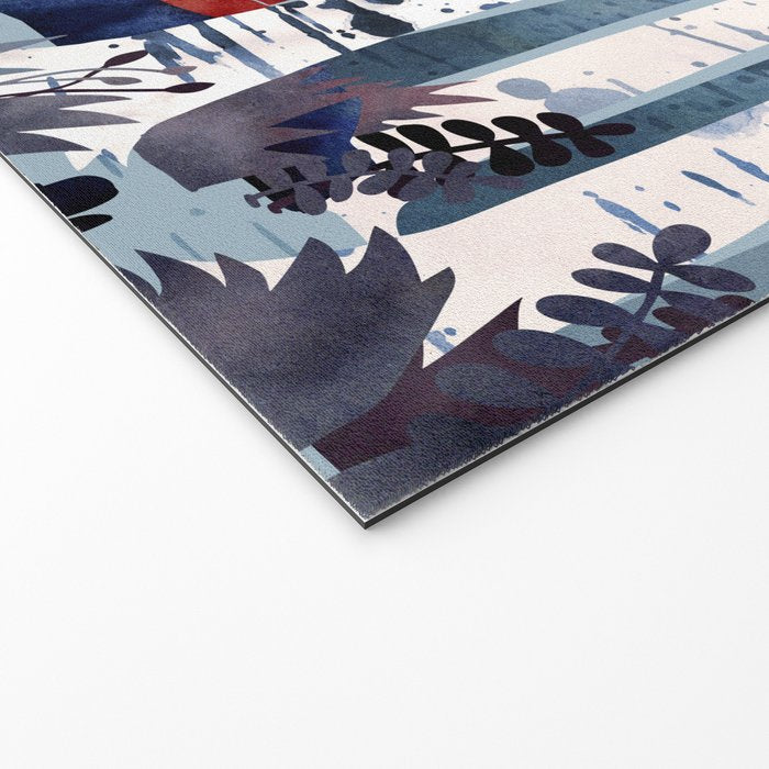 The Birches (in Blue) Welcome Mat Gallery Image 2