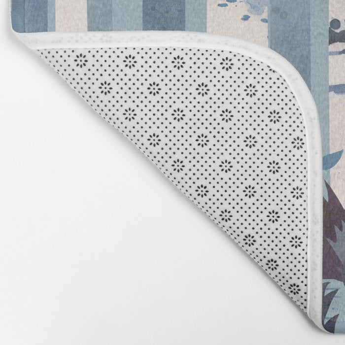 The Birches (in Blue) Bath Mat Gallery Image 2