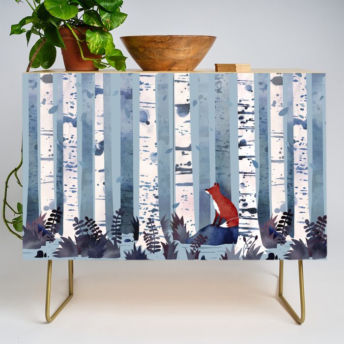 The Birches (In Blue) Credenza