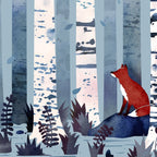 The Birches (in Blue) Coffee Mug Gallery Image 2