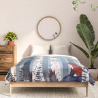 The Birches (in Blue) Comforter Gallery Image 3
