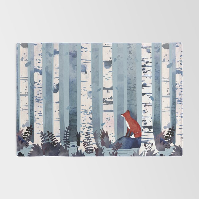 The Birches (in Blue) Rug Gallery Image 2