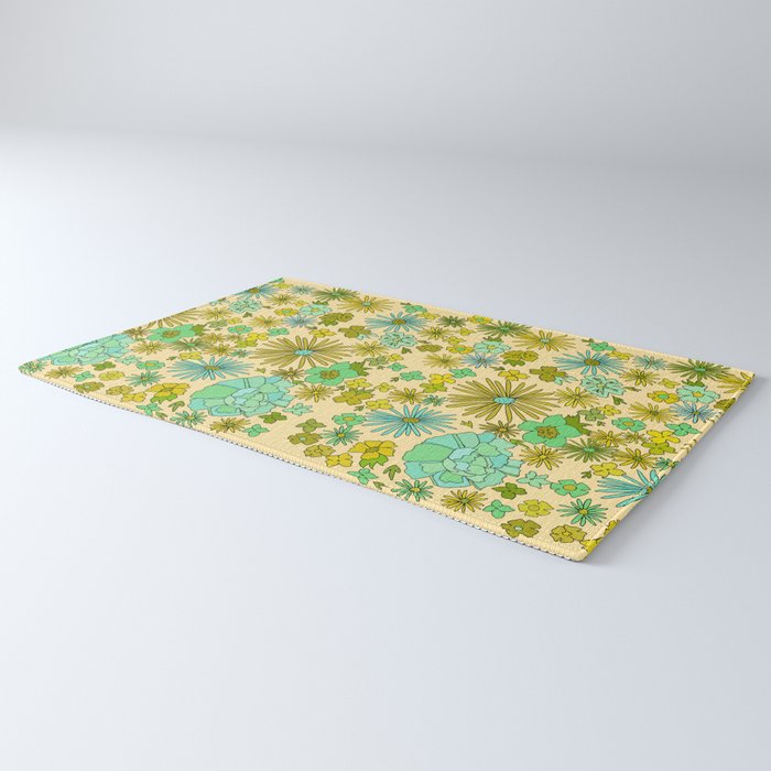 retro wall paper daydreams // art by surfy birdy Rug Gallery Image 3