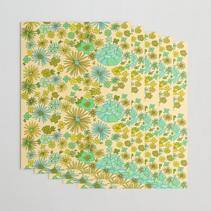 retro wall paper daydreams // art by surfy birdy Wrapping Paper Gallery Image 3