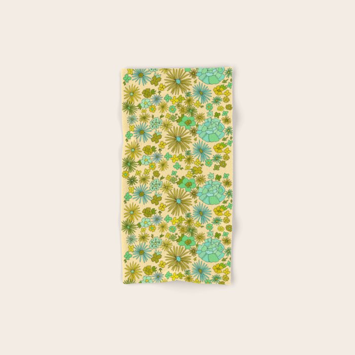 retro wall paper daydreams // art by surfy birdy Bath Towel Gallery Image 1