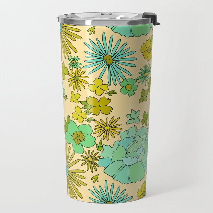 retro wall paper daydreams // art by surfy birdy Travel Mug Gallery Image 2