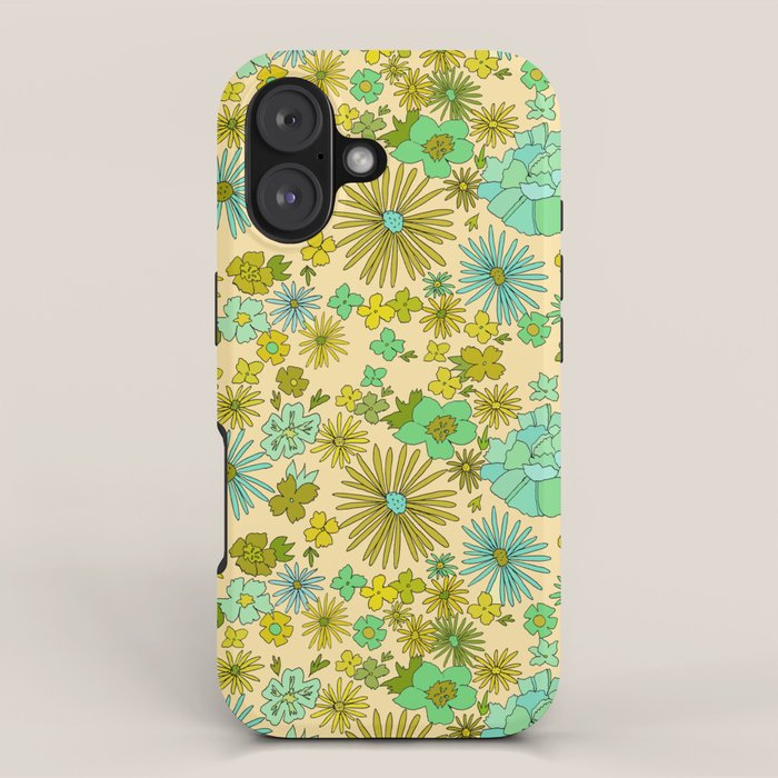 retro wall paper daydreams // art by surfy birdy iPhone Case Gallery Image 1