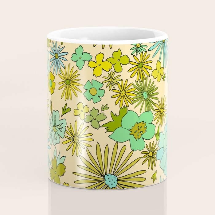 retro wall paper daydreams // art by surfy birdy Coffee Mug Gallery Image 4