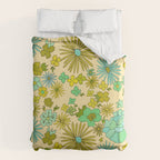 retro wall paper daydreams // art by surfy birdy Duvet Cover Gallery Image 6