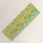 retro wall paper daydreams // art by surfy birdy Yoga Mat Gallery Image 1