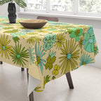retro wall paper daydreams // art by surfy birdy Tablecloth Gallery Image 3