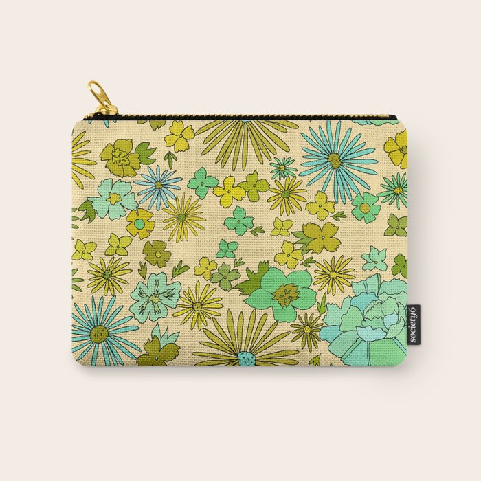 retro wall paper daydreams // art by surfy birdy Carry All Pouch Gallery Image 1