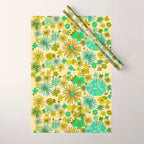 retro wall paper daydreams // art by surfy birdy Wrapping Paper Gallery Image 1