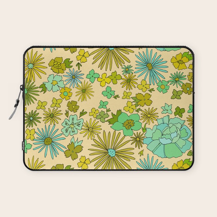 retro wall paper daydreams // art by surfy birdy Laptop Sleeve Gallery Image 1