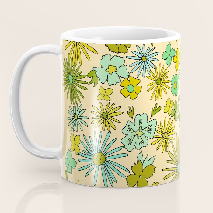 retro wall paper daydreams // art by surfy birdy Coffee Mug Gallery Image 3