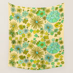 retro wall paper daydreams // art by surfy birdy Wall Tapestry Gallery Image 4