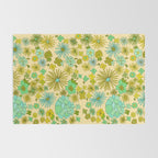 retro wall paper daydreams // art by surfy birdy Rug Gallery Image 2