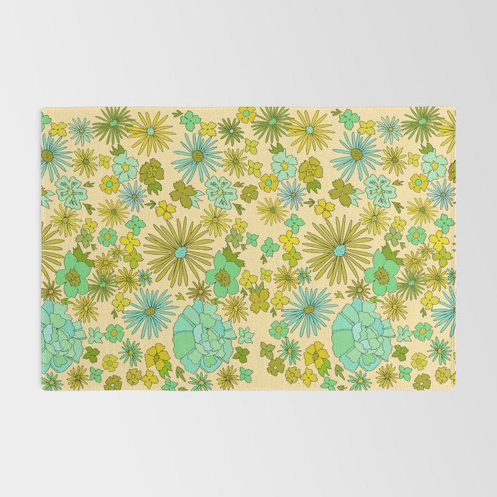 retro wall paper daydreams // art by surfy birdy Rug Gallery Image 2