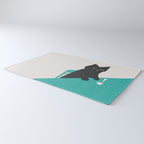 Cat drinking coffee Rug Gallery Image 3