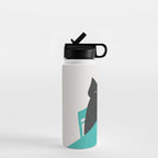 Cat drinking coffee Water Bottle Gallery Image 1
