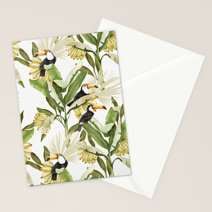 Toucans in Banana Plantation N Stationery Card Gallery Image 2