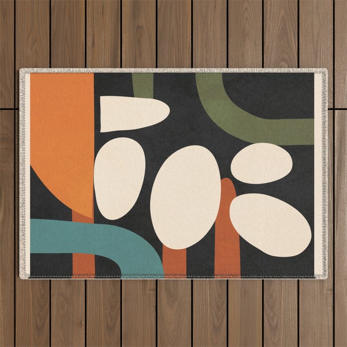 Abstract shapes in the skies 1 Outdoor Rug Gallery Image 1