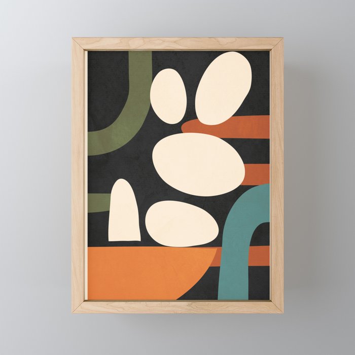 Abstract shapes in the skies 1 Mini Art Print Gallery Image 1