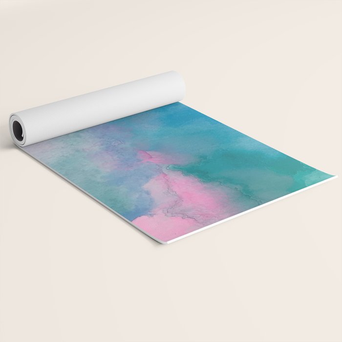Florida Watercolor Yoga Mat Gallery Image 2
