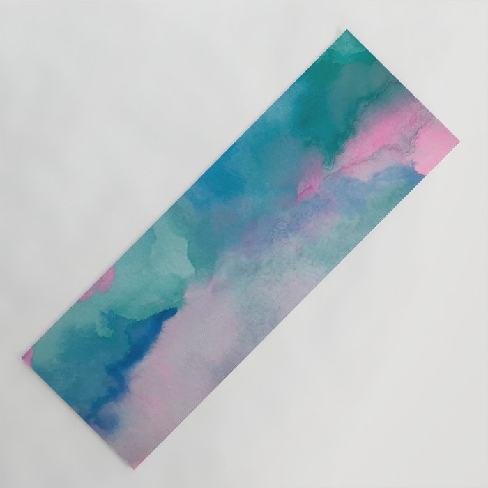 Florida Watercolor Yoga Mat Gallery Image 1