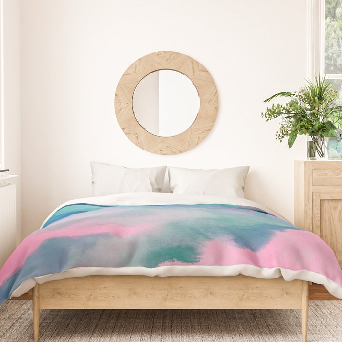 Florida Watercolor Duvet Cover Gallery Image 3