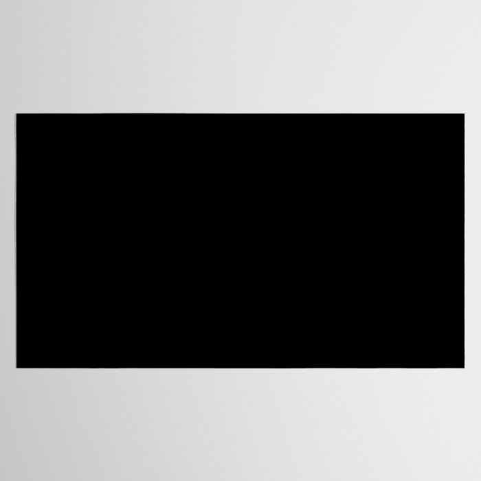 Black Minimalist Solid Color Block Spring Summer Tablecloth Gallery Image 2