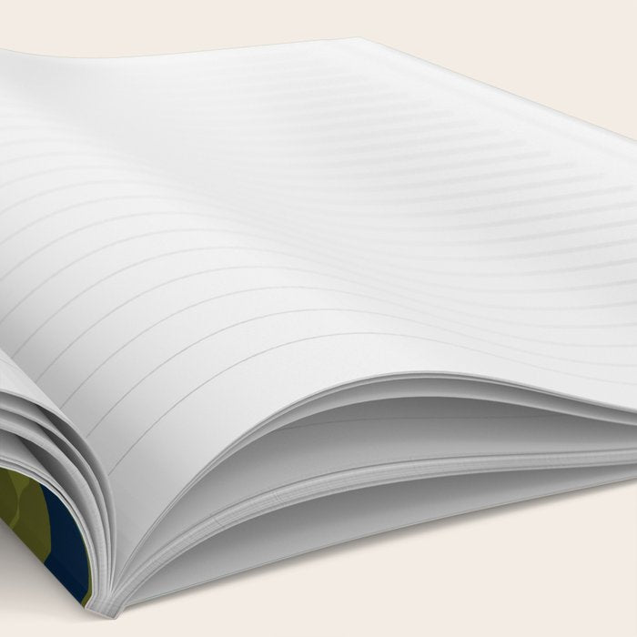 Mid-century Modern Fish in a Green Sea Pattern  Notebook Gallery Image 2